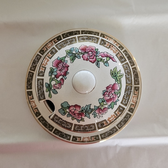 "India Tree" Vintage jam pot with lid by Maddock England. - Picture 4 of 12